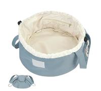 Drawstring Cosmetic Bag, Large Capacity Makeup Organizer, Portable Travel Pouch with Adjustable Closure, 29x29x16cm, Lightweight for Quick Packing Ideal for Dating Business Trip Wedding Holiday