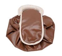 Drawstring Cosmetic Bag Water Proof Makeup Organizer Toiletry Bag Large Capacity for Travel (Light Brown)