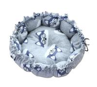 Drawstring Creative Soft Warm Nest Dual-Use Adjustable Pet Bed Nest Bed Pet Cushion For Cats Puppies Pet Supplies(Grey dog,70cm)