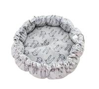 Drawstring Creative Soft Warm Nest Dual-Use Adjustable Pet Bed Nest Bed Pet Cushion For Cats Puppies Pet Supplies(Grey rabbit,70cm)