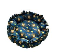 Drawstring Creative Soft Warm Nest Dual-Use Adjustable Pet Bed Nest Bed Pet Cushion For Cats Puppies Pet Supplies(Blue fox,70cm)