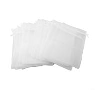 Drawstring For Fruit For Protection Bags 100 Pieces Organza Mesh for Pear Peach Plum and Berry Crop Shielding (20 * 30CM)