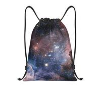 Drawstring Gym Backpack, Universe Milky Way Galaxy, Lightweight Drawstring Bags For Women & Men, Water-Resistant Sports Duffle Bag, Foldable Yoga Bag With Adjustable Straps For Fitness/Travel, Medium