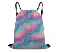 Drawstring Gym Bag, Lightweight Trainer Bags, Colorful Galaxy, Foldable String Sackpack For Yoga, Adults, Shopping, 36X42cm