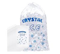 Drawstring ice storage bag, 100 Pieces Heavy-Duty Ice Bags, Freezer Keeper Portable Storage with Drawstring, PE, Heavy-Duty Material, Freezer Safe for Food Delivery Beach Road Trips Picnics Grocery