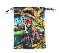 Drawstring Jewelry Pouch - 13x18cm/5.11x7.08inch Tarot Card Holder | Velvet Storage Bag for Tarot Accessories, Fate Divination Supplies, Oracle Decks, Runes, Dice | Perfect for Organizing Mystical