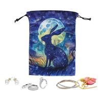 Drawstring Jewelry Pouch | Drawstring Bags Jewelry Pouch, Colorful Double-Sided Animal Velvet Bag Thick Velvet Tarot Card Bag Portable Speed Pocket Christ - Portable Tarot Card Holder Bags,
