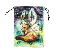 Drawstring Jewelry Pouch - Tarot Card Pouch, Drawstring Oracle Card Bag & Tarot Deck Holder | 13x18cm Velvet Storage, Small Jewelry for Runes, Dice, Crystals, Divination Accessories
