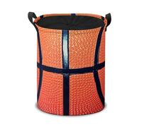 Drawstring Laundry Basket - Basketball Print Spacious Storage Bin, Dustproof & Easy to Clean for Bathroom, Bedroom & Car
