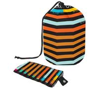Drawstring Makeup Bag, Barrel Shaped Travel Cosmetic Bag Make up Bags, Foldable Toiletry Organizer Storage Pocket for Women&Girls - Atmospheres of The Planets