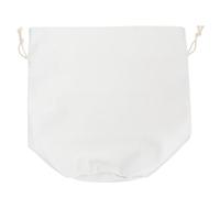 Drawstring Makeup Bag Waterproof Pu Cosmetic Storage White