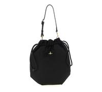 Drawstring Orb-motif Shoulder Bag - female - Vivienne Westwood - Bucket Bags - Black - ONE SIZE - Bags ONE SIZE