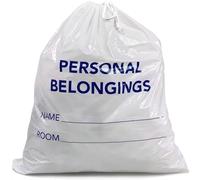 Drawstring Patient Belonging Bag, 1.6 mil Thick, 18" W x 20" L, Pack of 200