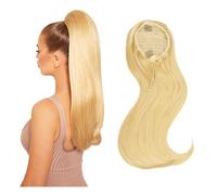 Drawstring Ponytail Extension Straight Remy Human Hair Ponytail Extensions for Women(16inches)