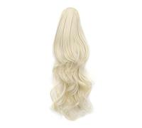 Drawstring Ponytail Hair Extensions Wavy Long 22 Inch Synthetic Fake Hairpiece for Women for Daily Use(613)