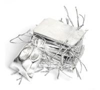 Drawstring Pouches, 50Pcs Organza Pouches Gold Silver Metallic Drawstring Pouches Candy Bag for Wedding, Party Decoration(5 * 7cm Silver)