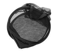 Drawstring Pump Filter Bag, Reusable Mesh Cover for Water Intake | Black Polyester, Thick High-density Mesh, Flat-folding Design, Easy Cleaning, Portable Use for Ponds and Drainage