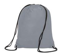 Drawstring School PE Bag Childrens Gym Sack Backpack Tote - 16 Colours (Grey)
