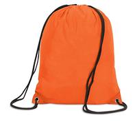 Drawstring School PE Bag Childrens Gym Sack Backpack Tote - 16 Colours (Orange)