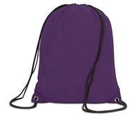 Drawstring School PE Bag Childrens Gym Sack Backpack Tote - 16 Colours (Purple)