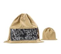 Drawstring Shoe Bags, Cotton Dust Bags for Handbags | Dust Bags with Clear Window | Unique Design Soft Fleece Drawstring Storage Pouch