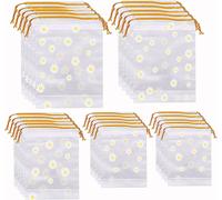 Drawstring Storage Bags, 25Pcs Travel Shoe Bag, Waterproof Plastic Travel Bags,