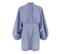 Drawstring Stripe Mini Dress - female - Zimmermann - Short Dresses - Blue - M - Dresses M