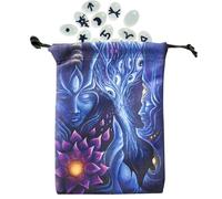 Drawstring Tarot Bag - 5.12x7.09 Inch Protective Board Game Card Storage Bag - Soft Velvet Pouch for Jewelry Storing, Party Favor Gift Ba-g | Wrap Bags for Precious Items | Halloween Parties Decora