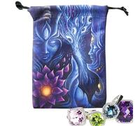Drawstring Tarot Bag, Christmas Tarot Storage Bag, 5.12 x 7.09 Inches Tarot Deck Card Rune Dice Holder Gem Storage Jewelry Pouch Party Favor Bag, Multicolored, 78, Refer to description