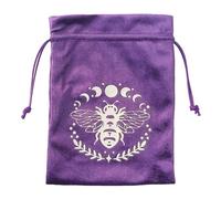 Drawstring Tarot Bags, Drawstring Tarot Pouch | Storage Bag,Multi-Purpose Tarot and Dice Bag, Oracle Cards Jewelry Bags, Tarot Card Holder, Tarot Accessories, ZTD03-Purple, verwijzen naar de