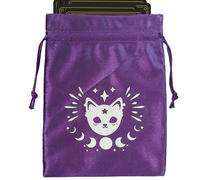 Drawstring Tarot Bags,Drawstring Velvet Fabric Storage Bag | Soft Multifunctional Tarot & Dice Bag, Oracle Cards Jewelry Bags, Tarot Card Holder, Tarot Accessories