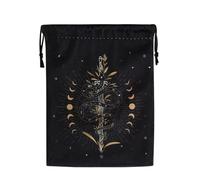 Drawstring Tarot Pouch, Card Storage Bag, Portable Organizer with Soft Velvet Material, Crystal Dice Holder, Spiritual Accessories with Compact Design, Divination Altar for Watch and Precious Items