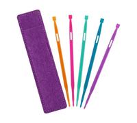 Drawstring Threader Tool - 5 Pack Needle Threader Set with Storage Bag, Quick Insert Bodkin for Craft | ABS, 15g, Embroidery Yarn Stitching, Home Tailor Seniors, Easy Threading, Handy Aid
