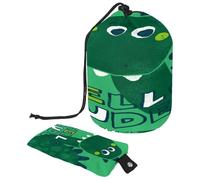 Drawstring Toiletry Bag, Dinosaur Hello Green Barrel Shaped Wash Bag Cosmetic Bags, Travel Makeup Organiser Pouch + Small Bag