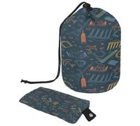 Drawstring Toiletry Bag, World Tourism Day Colorful Dark Eiffel Tower Barrel Shaped Wash Bag Cosmetic Bags, Travel Makeup Organiser Pouch + Small Bag