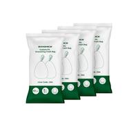 Drawstring Trash Bags 30L Bin Liners, White / 4