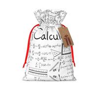 Drawstrings Christmas Math Geometry Geek Calculus Print Bag,Bags For Gifts Wrapping,Apply To Wedding,Easter,Holiday Party