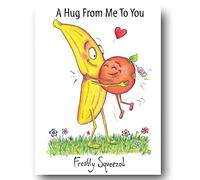 DrawUK Compost Heap 100% Plastic Free ECO-Friendly A Hug From Me to You Greeting Card & Envelope