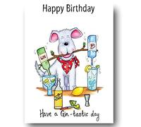 DrawUK Compost Heap 100% Plastic Free ECO-Friendly Gin-tasitic Birthday Greeting Card & Envelope