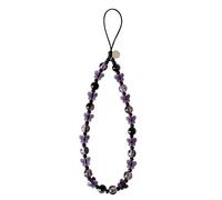 Drawwind Phone Charm Strap Cute Wrist Straps Cell Phone Charm String Y2K Aesthetic Lanyard Wristlet Chain for Case Camera AirPods Bags Keychains (Purple Butterfly)