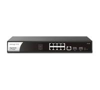 DrayTek P2100 Managed L2+/L3 Gigabit Ethernet (10/100/1000) Power over Ethernet (PoE) 1U Black Silver