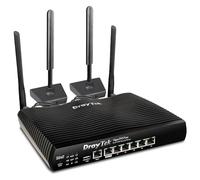 DrayTek Vigor V2927LAC Gigabit Ethernet Failover Router, 3G/4GLTE Embedded Sim Slots, AC Wireless, Dual-WAN Load Balancing, 50 VPN Connections, 5 GbE LAN Ports, Magnetic Base LTE Antenna's