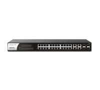 Draytek VSP1282-K 56 Gbit/s Rack Mountable Managed 24 x Gigabit Ethernet RJ45+4 x SFP Ports Network Switch
