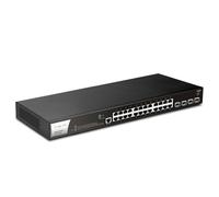 DrayTek VigorSwitch P2282X, L2+ Managed 24-Port POE+ Gigabit Switch, 4 x 10Gbps SFP+ Ports and Power Redundancy, IPv6, Rack Mountable