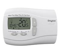 Drayton 22092 Wireless Programmable Room Thermostat, White (Supersedes Digistat +1RF +2RF +3RF) - Hanicks