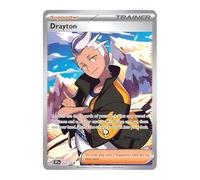 Drayton 232/191 Ultra Rare Full Art Trainer Card | Shiny Pokémon Cards | Rare Pokemon Cards | Surging Sparks | Pokemon Scarlet and Violet | Titan Cards Authenticated
