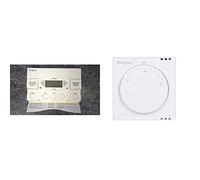 Drayton 25476 LP722 (Mk4) 2 Channel Programmer, White & 24001 RTS1 Standard Room Thermostat, 230 V, White