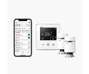 Drayton by Schneider Electric Multi-Zone Smart Thermostat and 2 Smart Radiator Thermostat Kit - Combination Boilers Only - Heating Control