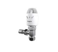 Drayton Rt212 15mm Angled Thermostatic Radiator Valve & 10mm Pushfit Elbow 08 09 211