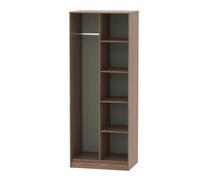 Drayton Tall Wardrobe Brown 5 Shelves